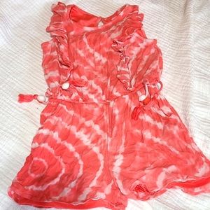 Girls tie dye romper